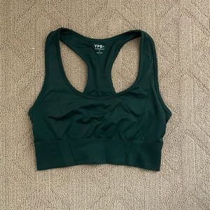 Emerald green long sports bra!